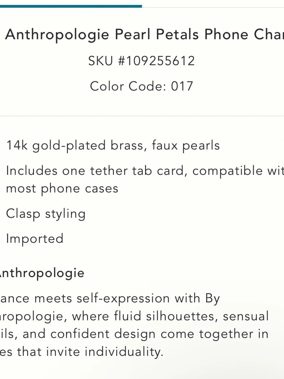 Anthropologie pearl daisy